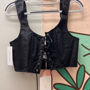 Selkie Caviar Soft Corset -M 🐦‍⬛🖤